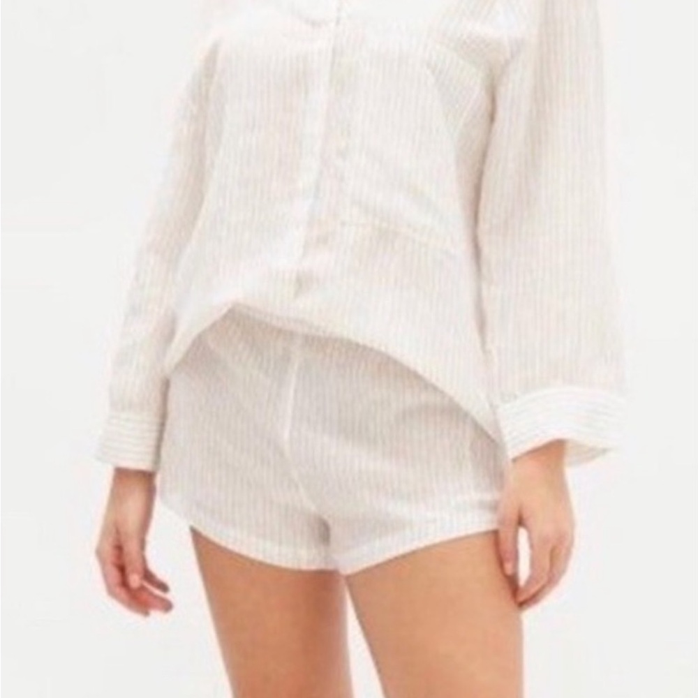 Lunya Cream Lounge Shirt